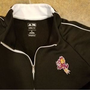 Adidas Zip Top Sport Training Jacket Black & White